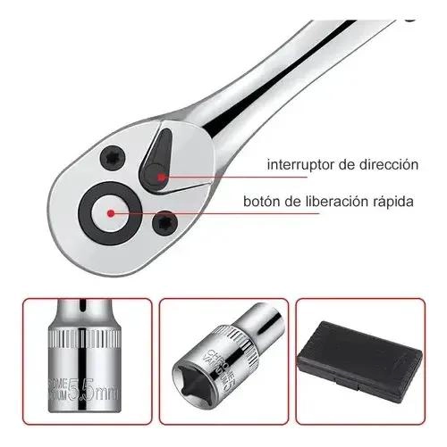 KIT DE HERRAMIENTAS MANUALES 46 PIEZAS EN MALETIN - 5