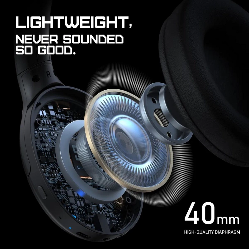 AURICULARES BLUETOOTH CON MICROFONO Y LUCES RGB PERSONALIZABLES - 5