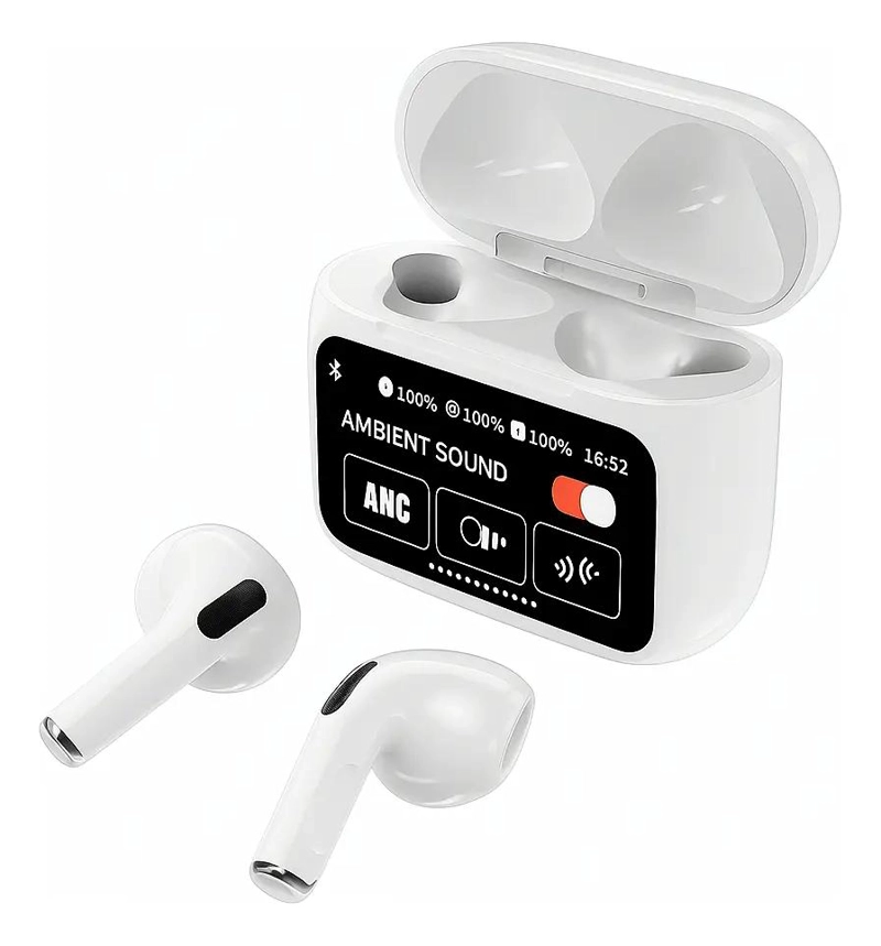 AUDIFONOS IN-EAR INALAMBRICOS CON ESTUCHE LED Y MICROFONO - 1