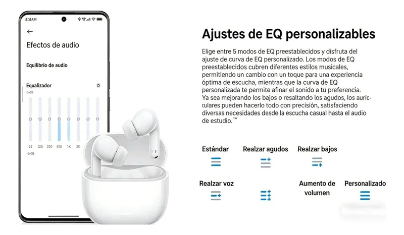 AUDIFONOS INALAMBRICOS TWS COMPACTOS CON CANCELACION DE RUIDO - 6