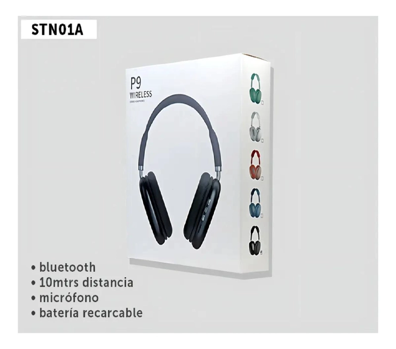 AUDIFONOS INALAMBRICOS DIADEMA CON MICROFONO Y BLUETOOTH - 6
