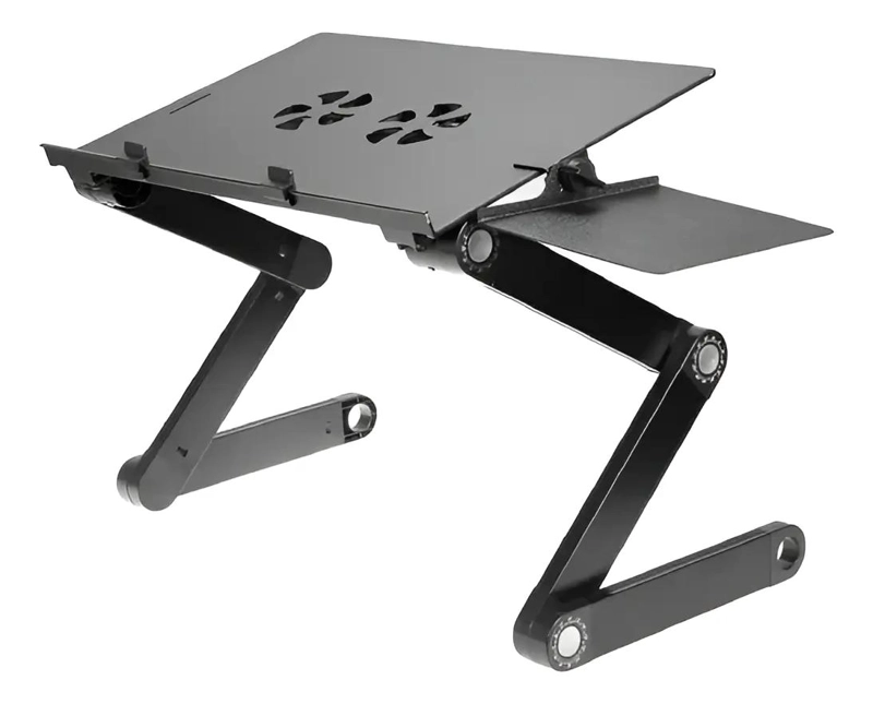 MESA PLEGABLE AJUSTABLE PARA PORTATIL CON VENTILADORES - 1