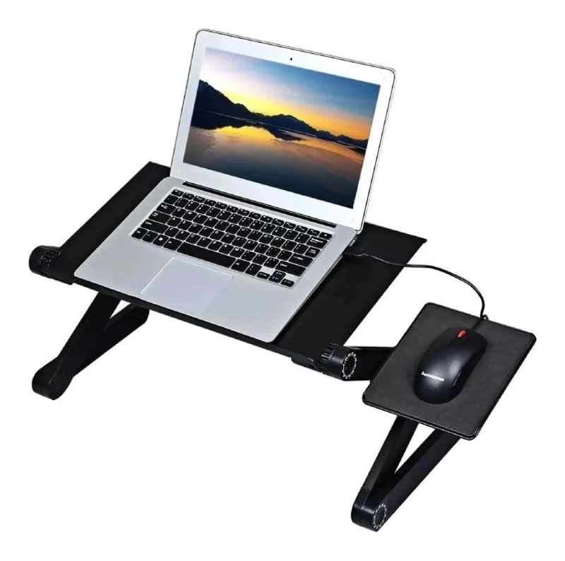 MESA PLEGABLE AJUSTABLE PARA PORTATIL CON VENTILADORES - 2