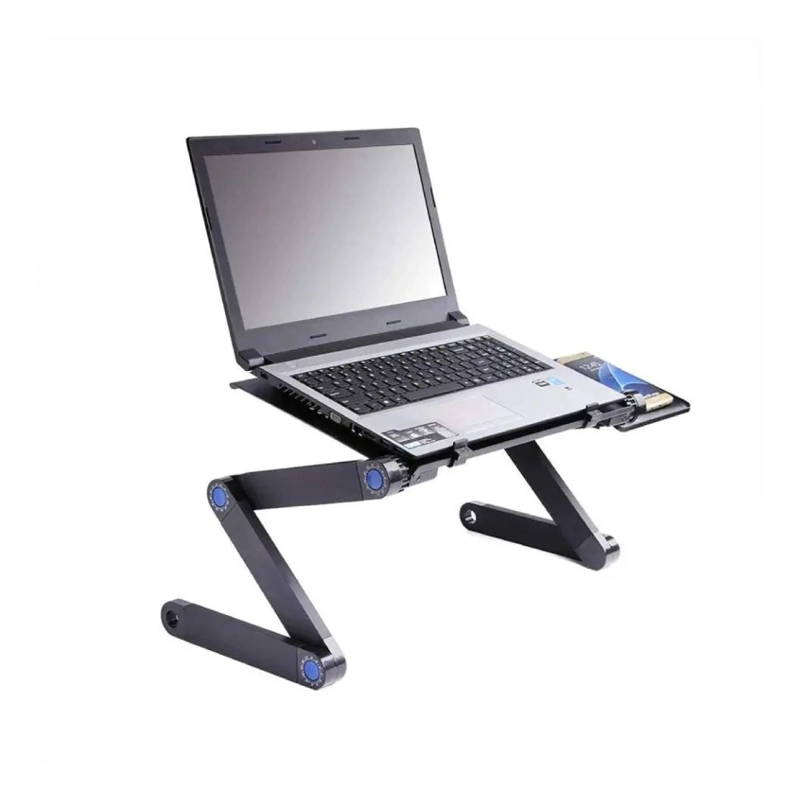 MESA PLEGABLE AJUSTABLE PARA PORTATIL CON VENTILADORES - 4