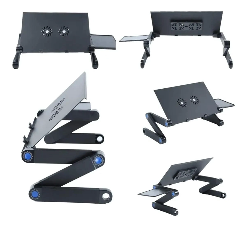 MESA PLEGABLE AJUSTABLE PARA PORTATIL CON VENTILADORES - 5