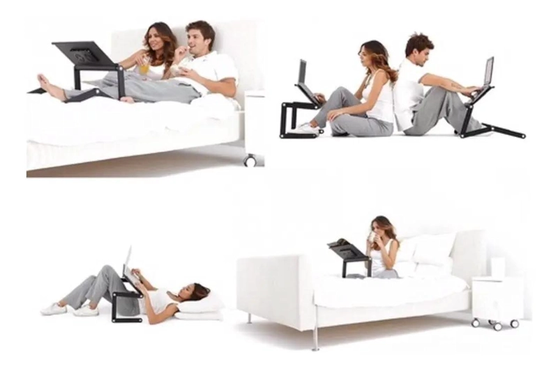 MESA PORTATIL AJUSTABLE PARA COMPUTADORA CON VENTILACION - 3