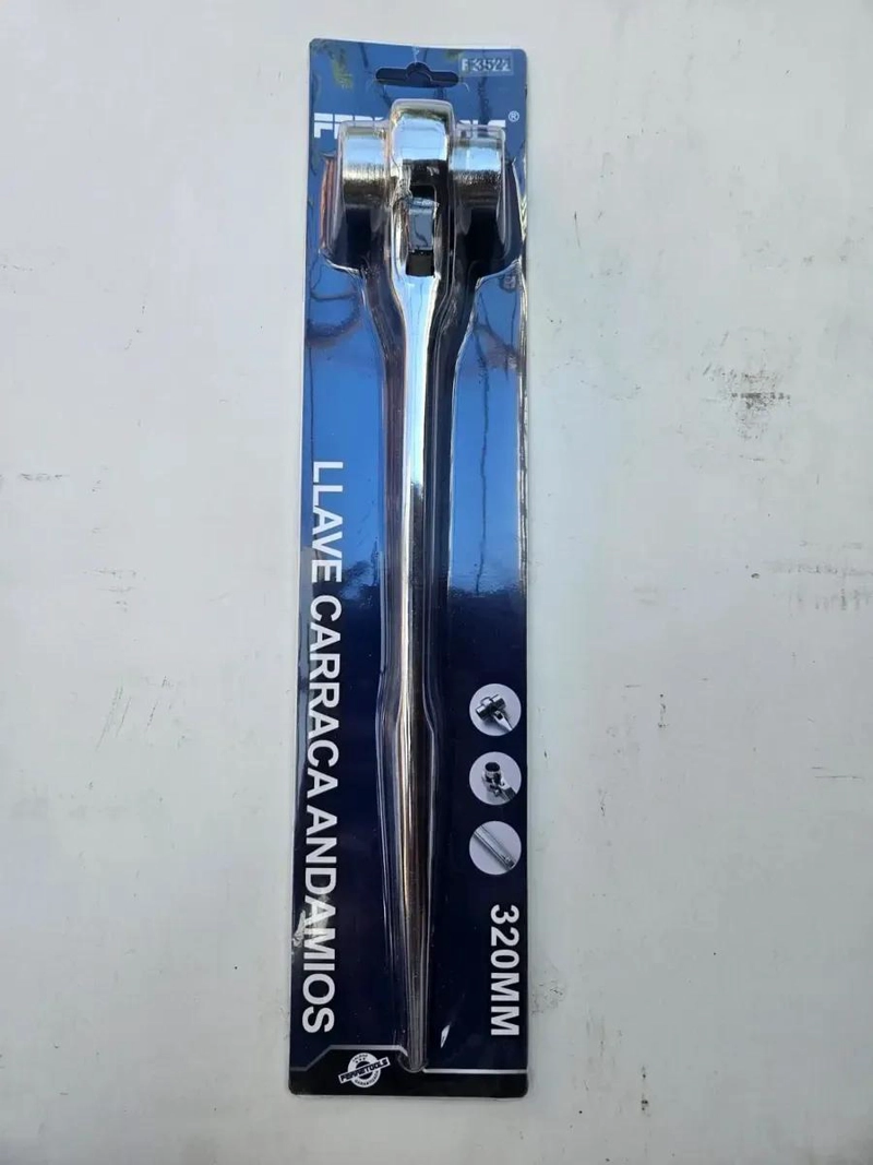 LLAVE CARRACA COMBINADA 19 MM Y 22 MM PARA ANDAMIOS - 1