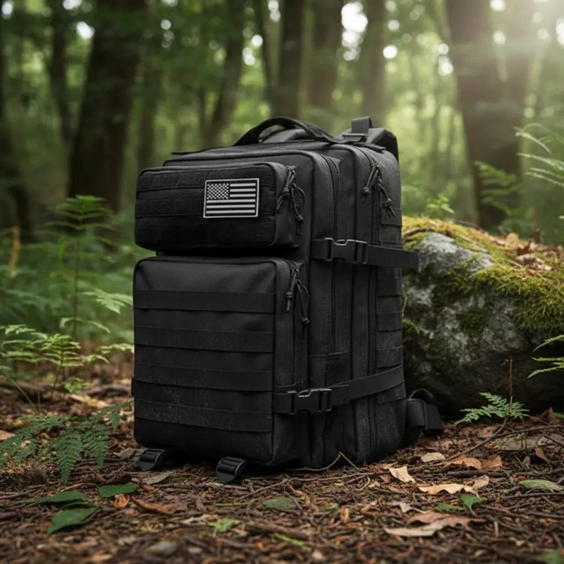 MOCHILA TACTICA 50L IMPERMEABLE PARA CAMPING Y SENDERISMO - 2