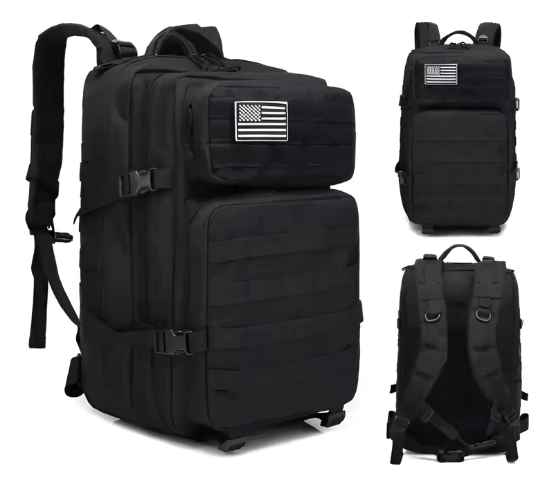 MOCHILA TACTICA 50L IMPERMEABLE PARA CAMPING Y SENDERISMO - 4