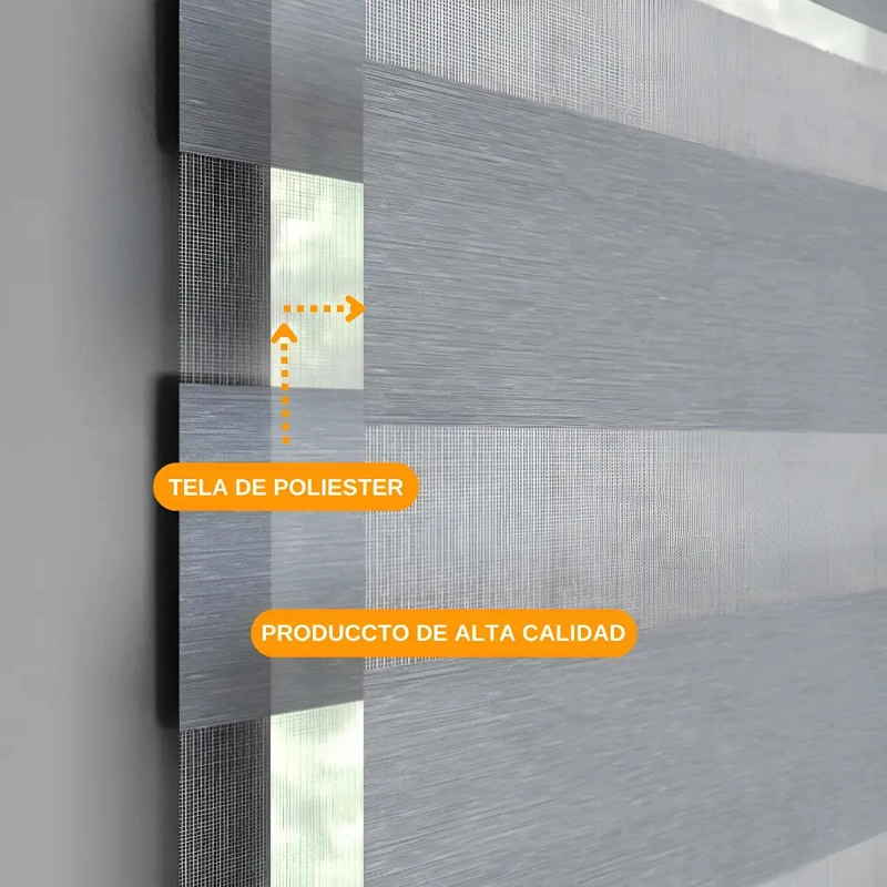 CORTINAS ROLLER DUO ZEBRA DOBLE CAIDA 1.80 X 2.0 METROS - 4