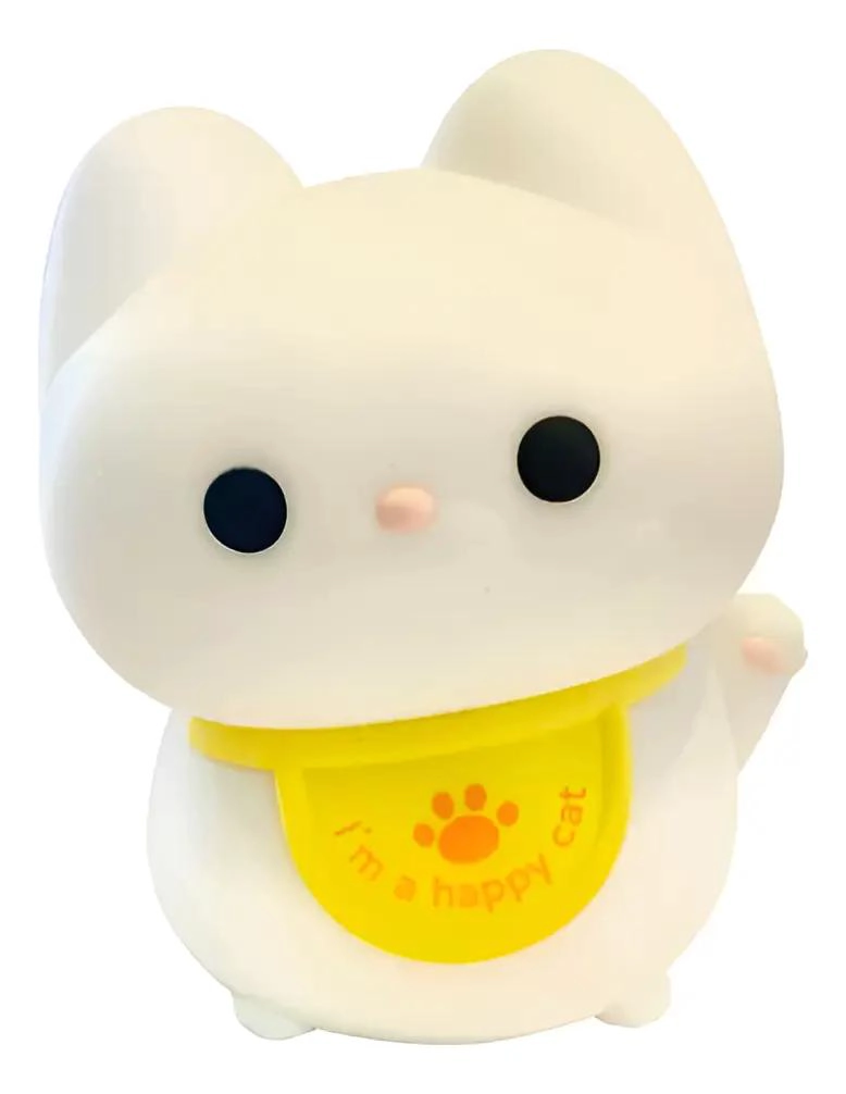 LAMPARA LED KAWAII GATO MANEKI NEKO DE SILICONA - 1
