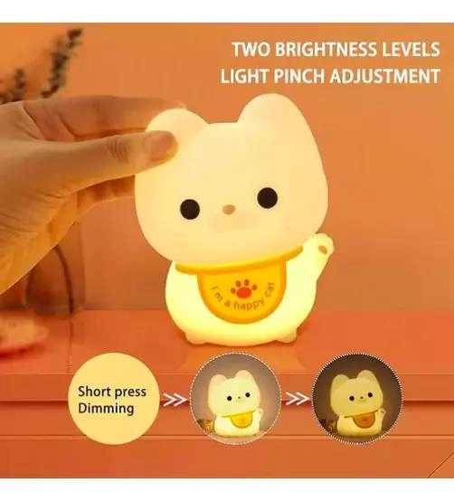 LAMPARA LED KAWAII GATO MANEKI NEKO DE SILICONA - 3