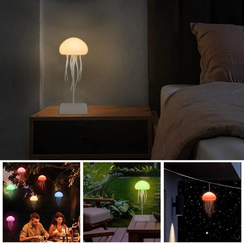 LAMPARA LED MEDUSA RGB CON MOVIMIENTO FLOTANTE PARA DECORACION - 4