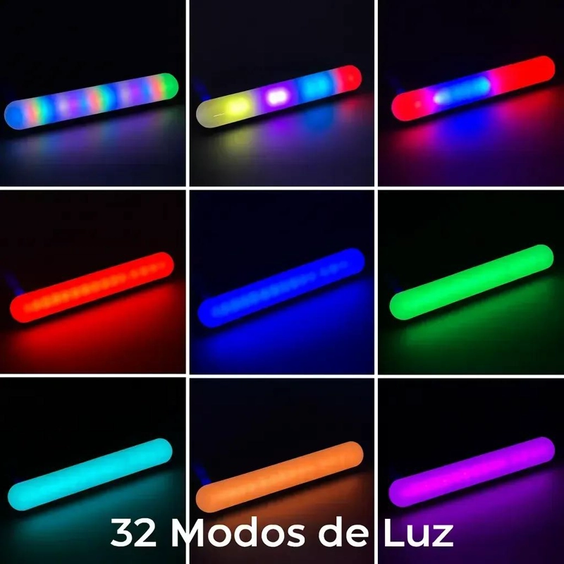 LAMPARA LED RGB RECARGABLE CON 32 MODOS DE LUZ - 5