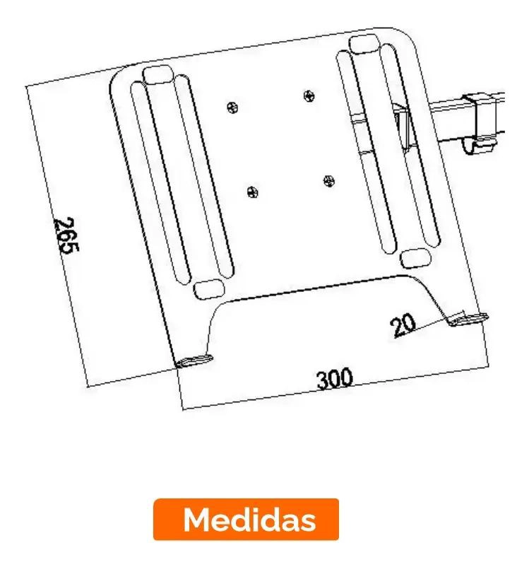 BANDEJA DE SOPORTE UNIVERSAL PARA NOTEBOOK DE ACERO - 7