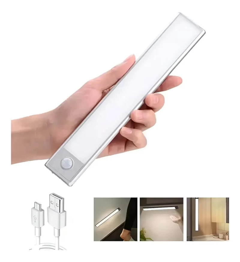 LAMPARA LED RECARGABLE CON SENSOR DE MOVIMIENTO Y TEMPERATURAS AJUSTABLES - 1