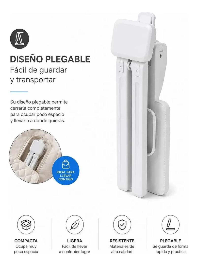 LAMPARA DE ESCRITORIO TACTIL RECARGABLE USB TIPO C - 4