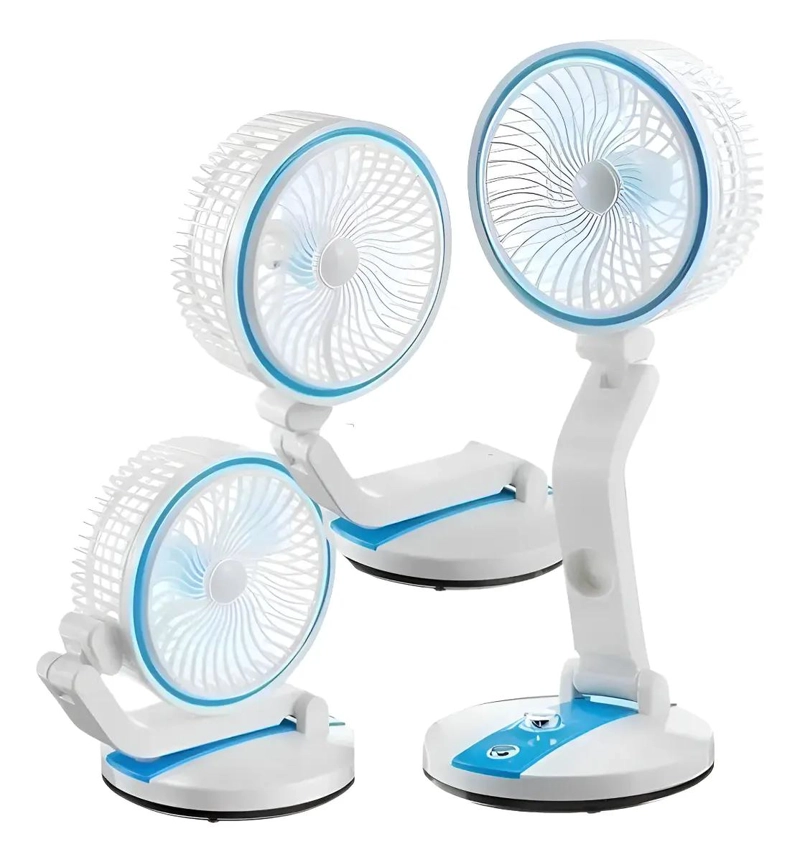 VENTILADOR PLEGABLE PORTATIL CON LUZ LED MULTIFUNCIONAL - 1