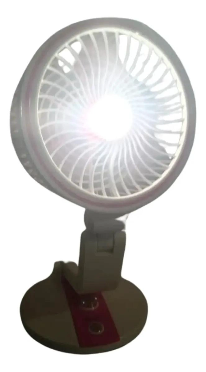 VENTILADOR PLEGABLE PORTATIL CON LUZ LED MULTIFUNCIONAL - 5