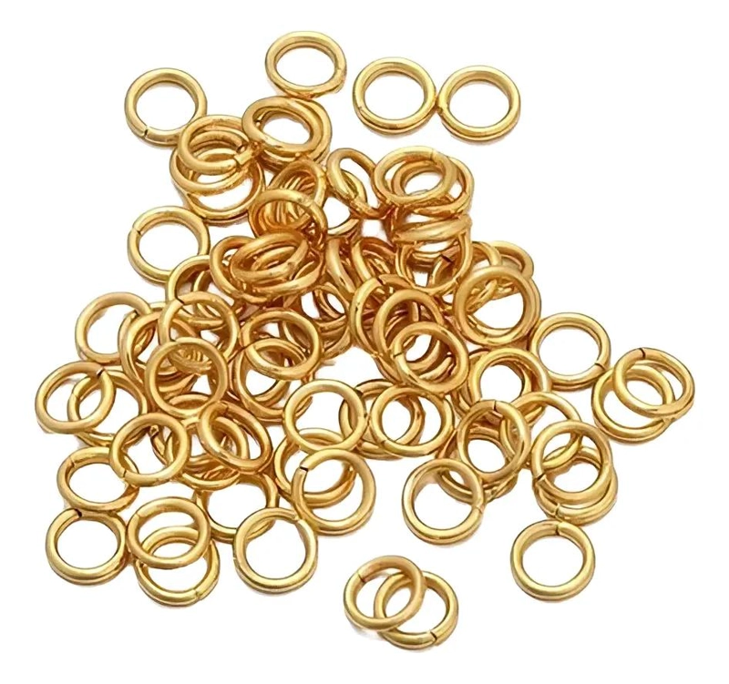 ARGOLLAS DE UNION DE ACERO DORADO PARA PROYECTOS CREATIVOS - 2