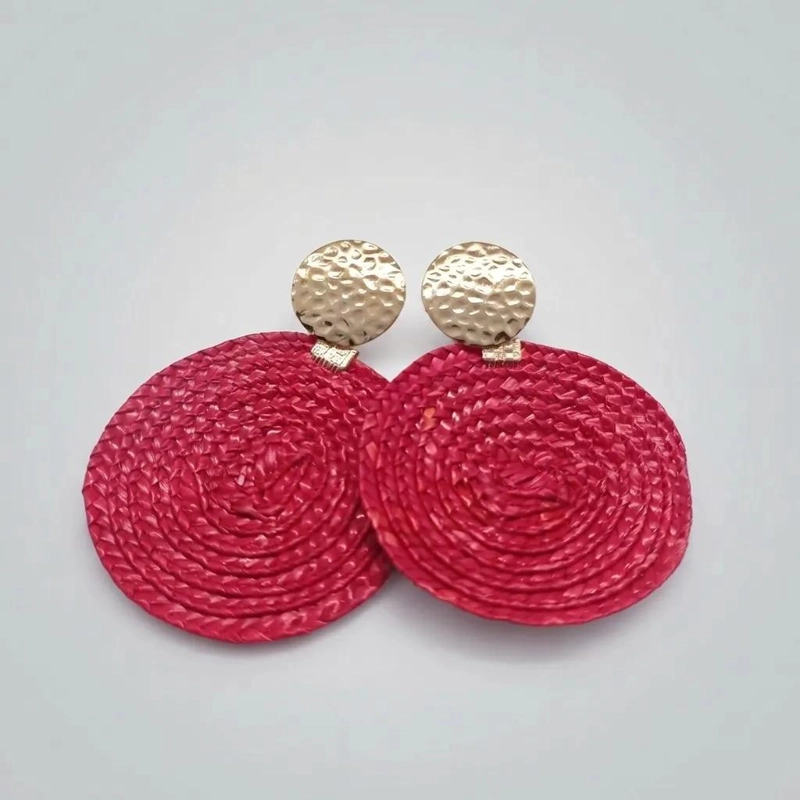 AROS DE BAÑO EN ORO DE 18 K CON TEATINA COLOR ROJO - 3
