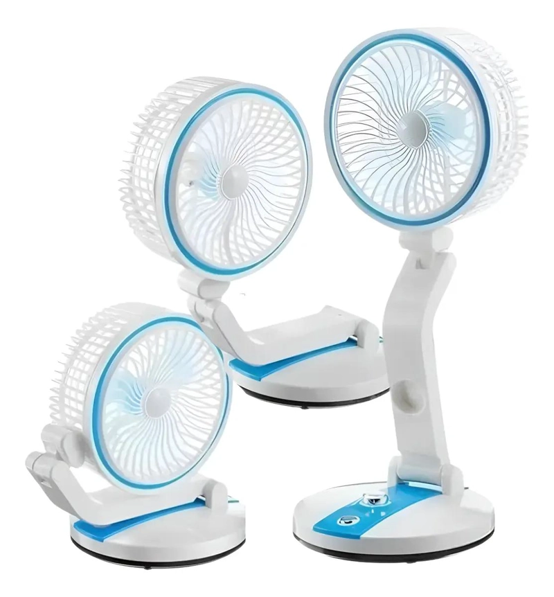 VENTILADOR PLEGABLE PORTATIL CON LUZ LED MULTIFUNCIONAL - 1
