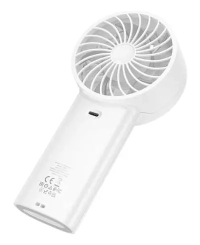 VENTILADOR PORTATIL RECARGABLE CON PANTALLA LED Y 5 VELOCIDADES - 1