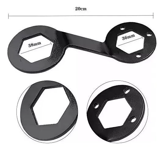 LLAVE COMBINADA PARA DESMONTAR LAVADORAS DE 36MM Y 38MM - 2