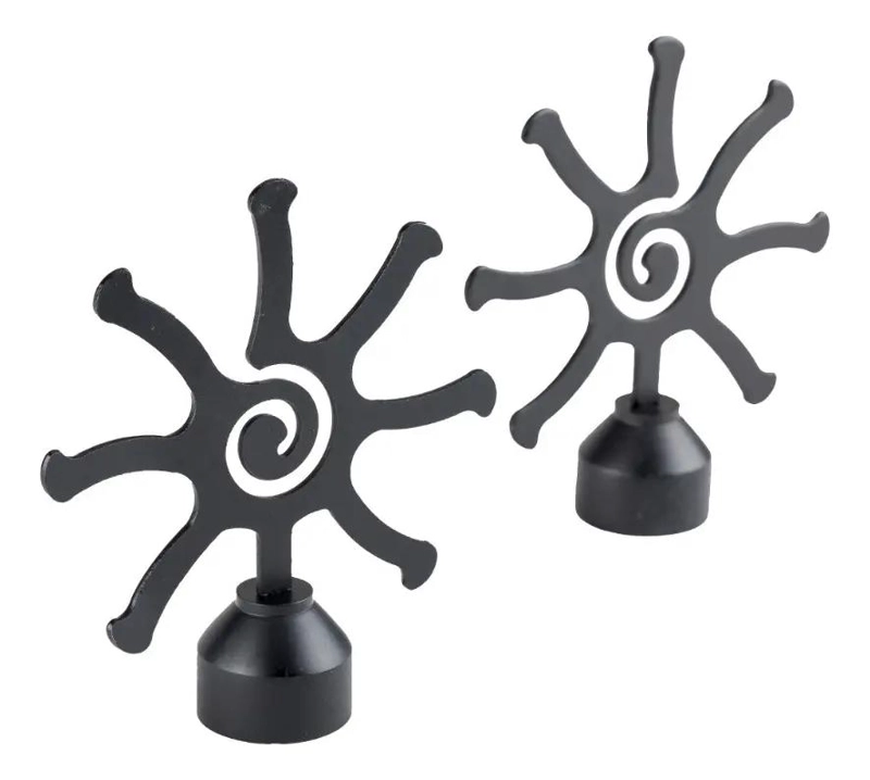 PACK DE 2 TERMINALES DE METAL PARA CORTINAS 28 MM - 1