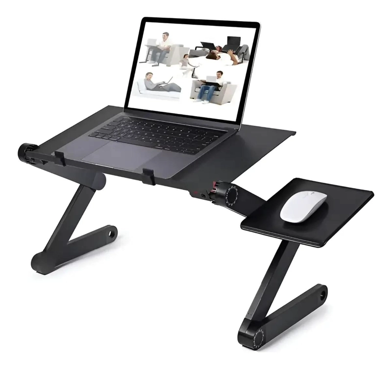 MESA PLEGABLE CON VENTILADOR PARA NOTEBOOK Y MOUSE - 1