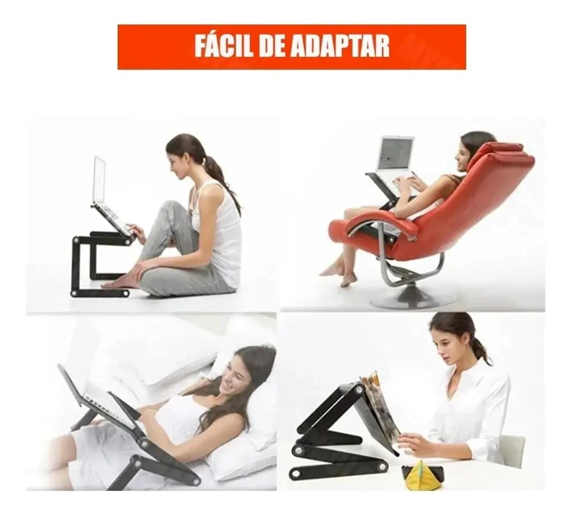MESA PLEGABLE CON VENTILADOR PARA NOTEBOOK Y MOUSE - 2