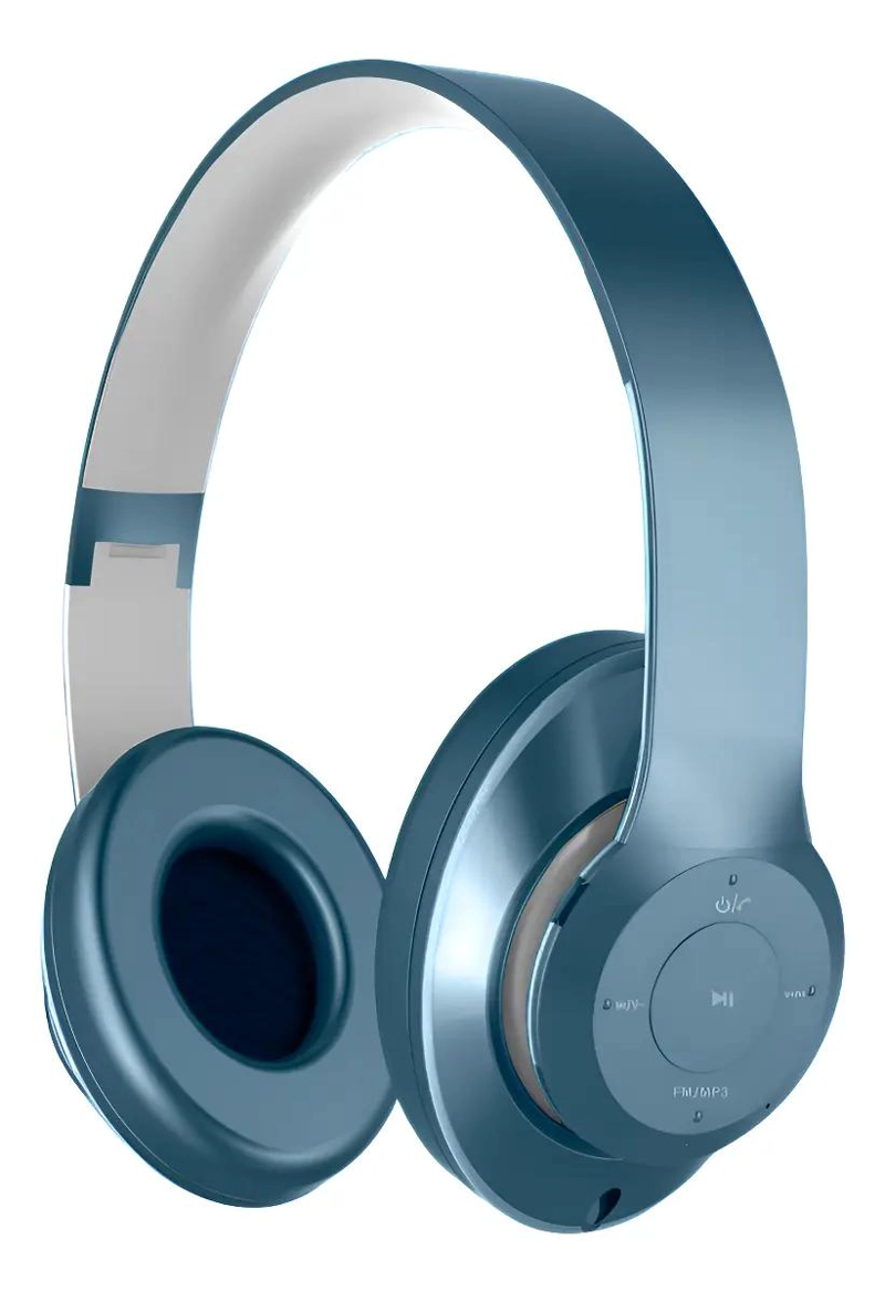 AUDIFONOS BLUETOOTH DEEP AZUL CON MICROFONO INCORPORADO - 1