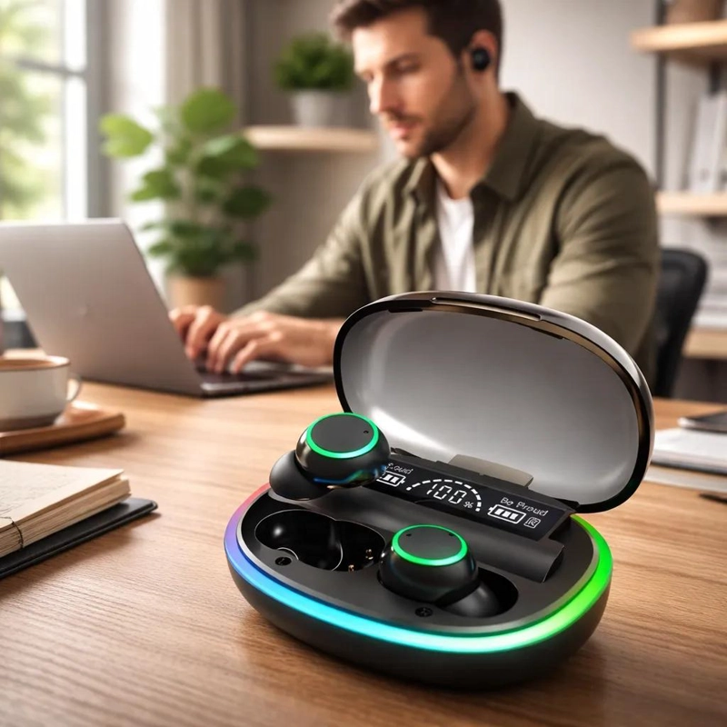 AUDIFONOS INALAMBRICOS CON LUCES LED Y SONIDO ENVOLVENTE - 3