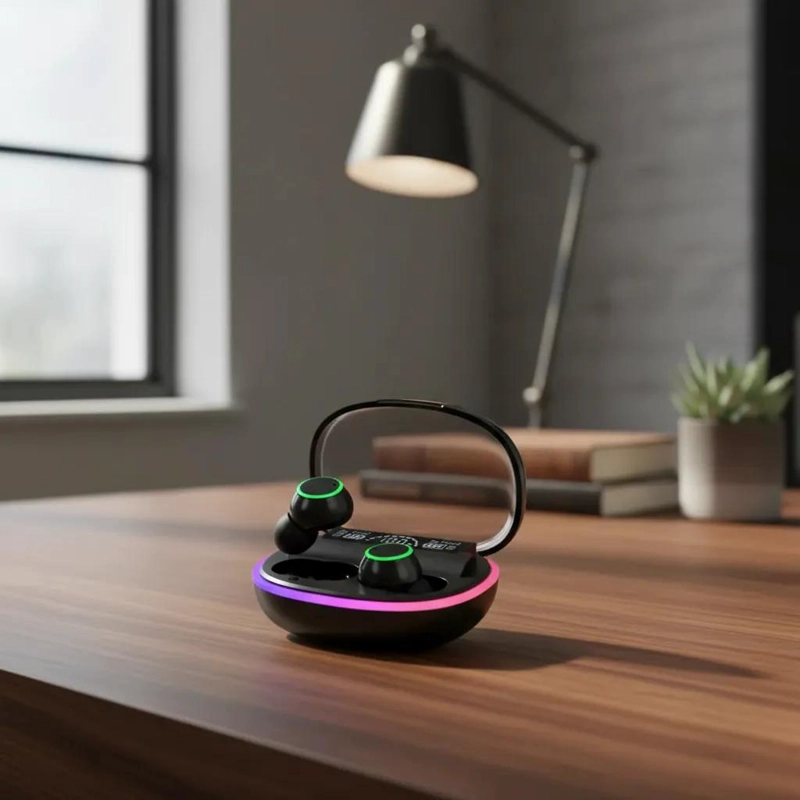 AUDIFONOS INALAMBRICOS CON LUCES LED Y SONIDO ENVOLVENTE - 6