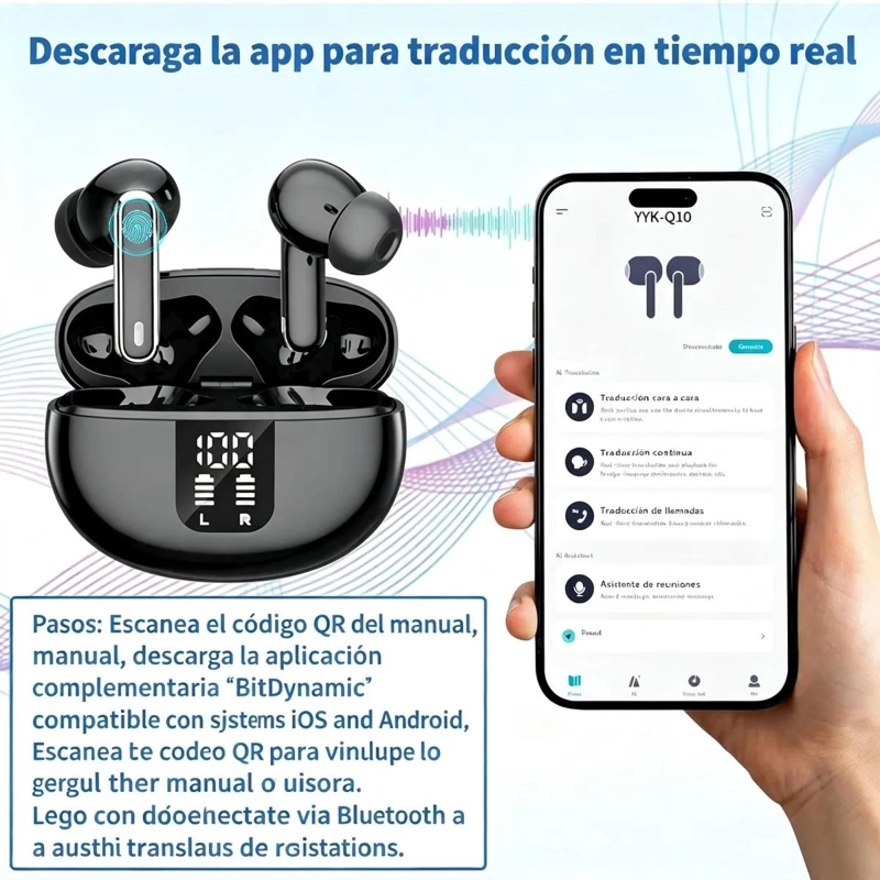 AURICULARES INALAMBRICOS CON TRADUCCION Y SONIDO ENVOLVENTE - 8