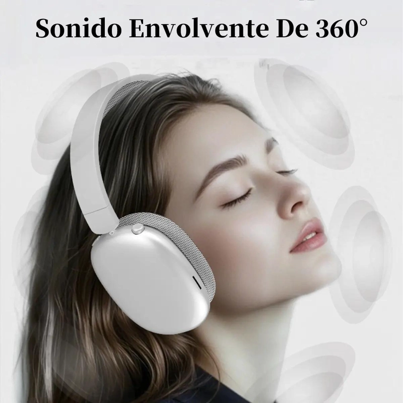 AUDIFONOS INALAMBRICOS OVER-EAR CON MICROFONO Y BLUETOOTH 5.4 - 2