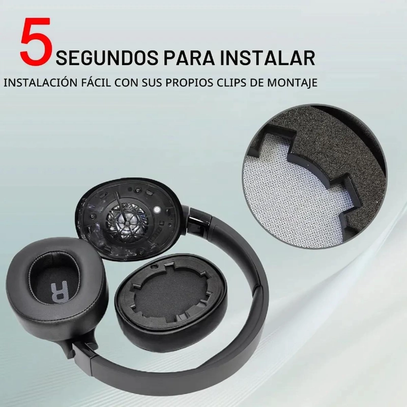 ALMOHADILLAS DE REPUESTO PARA AUDIFONOS JBL 700 710 720 750 760 770 - 6