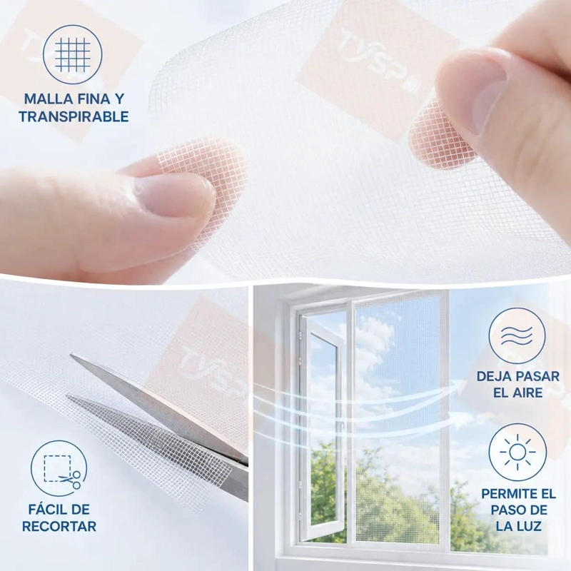 PACK DE 5 MOSQUITERAS PARA VENTANAS DE POLIE STER - 4