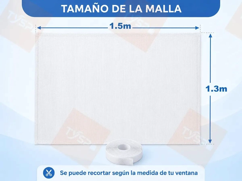 PACK DE 5 MOSQUITERAS PARA VENTANAS DE POLIE STER - 5