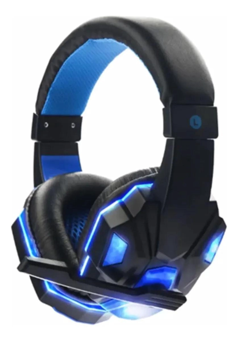 AUDIFONOS GAMER CON MICROFONO ILUMINACION LED DISEÑO COMODO - 1