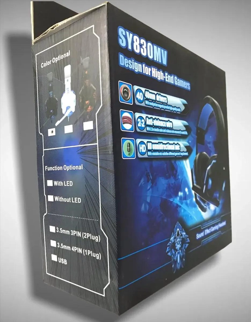 AUDIFONOS GAMER CON MICROFONO ILUMINACION LED DISEÑO COMODO - 7