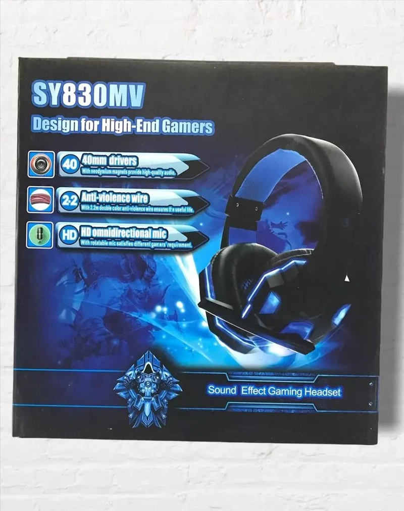 AUDIFONOS GAMER CON MICROFONO ILUMINACION LED DISEÑO COMODO - 8