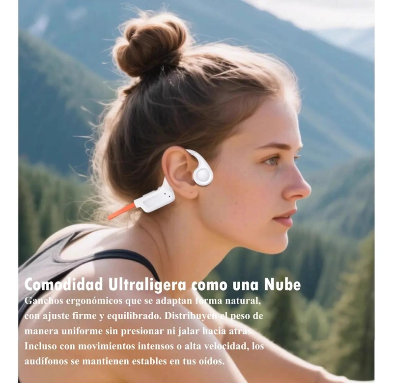 AUDIFONOS INALAMBRICOS DE CONDUCCION OSEA CON BLUETOOTH 5.4 Y MICROFONO DUAL - 4