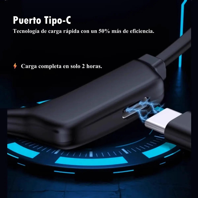 AUDIFONOS INALAMBRICOS DE CONDUCCION OSEA CON BLUETOOTH 5.4 Y MICROFONO DUAL - 6