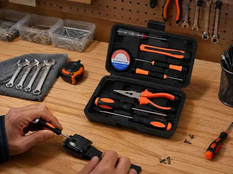 KIT DE HERRAMIENTAS MANUALES 9 PIEZAS PARA EL HOGAR - 2