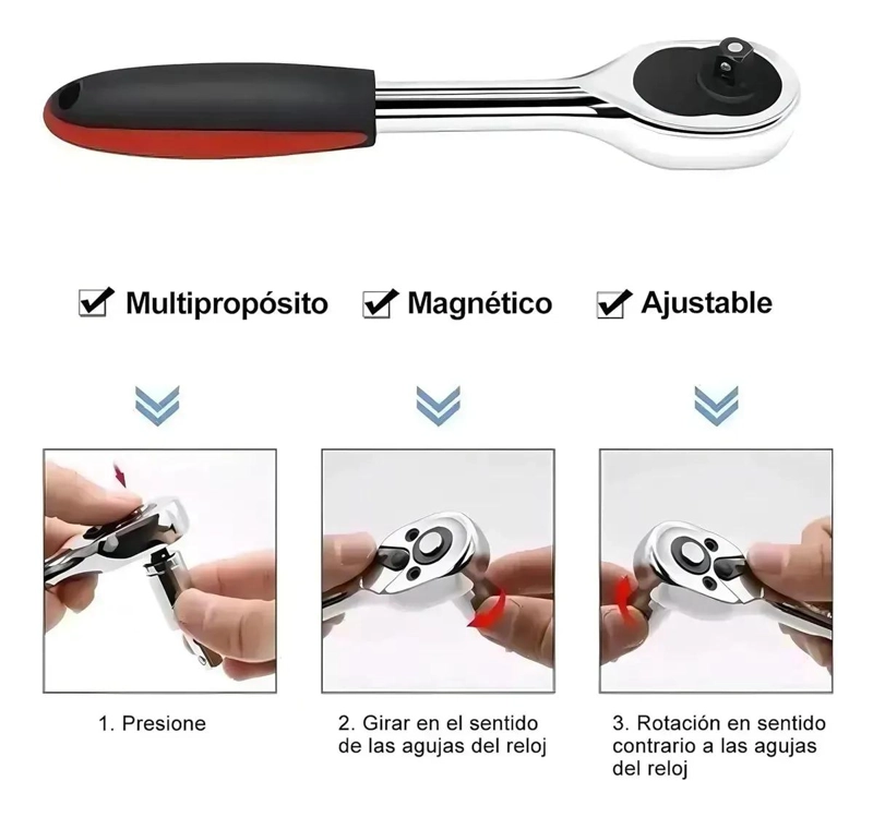 JUEGO DE HERRAMIENTAS MANUALES DE 53 PIEZAS CON ESTUCHE - 8