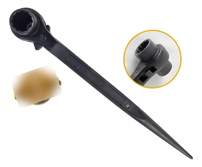 LLAVE CARRACA DOBLE BOCA 19X21 MM PARA TRABAJOS PESADOS - 1