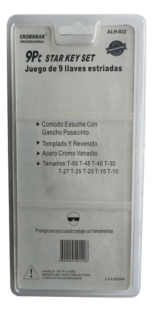 LLAVE ALLEN DE ACERO RESISTENTE - 4