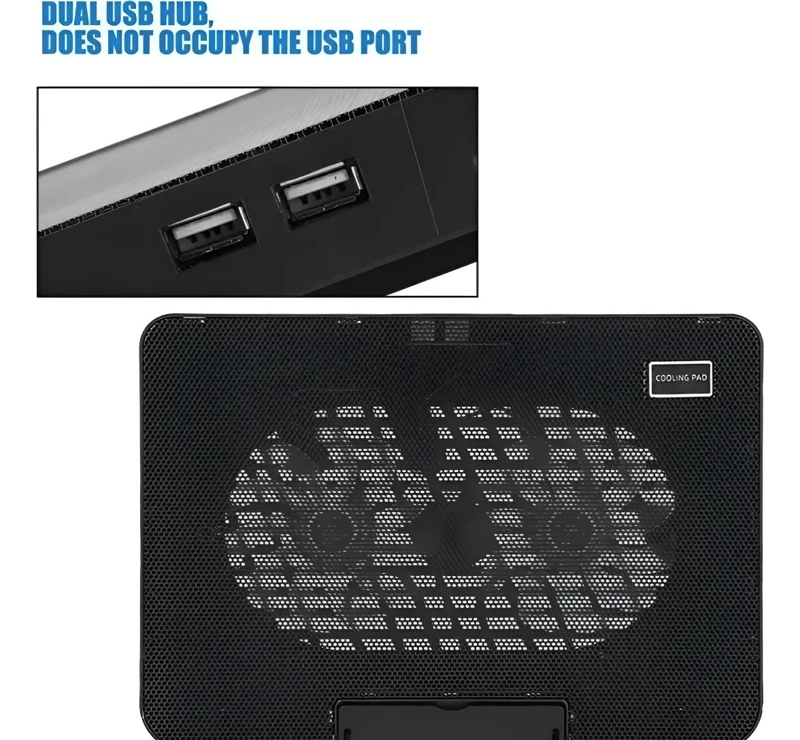 BASE REFRIGERANTE PARA NOTEBOOK CON 2 VENTILADORES AJUSTABLES - 8