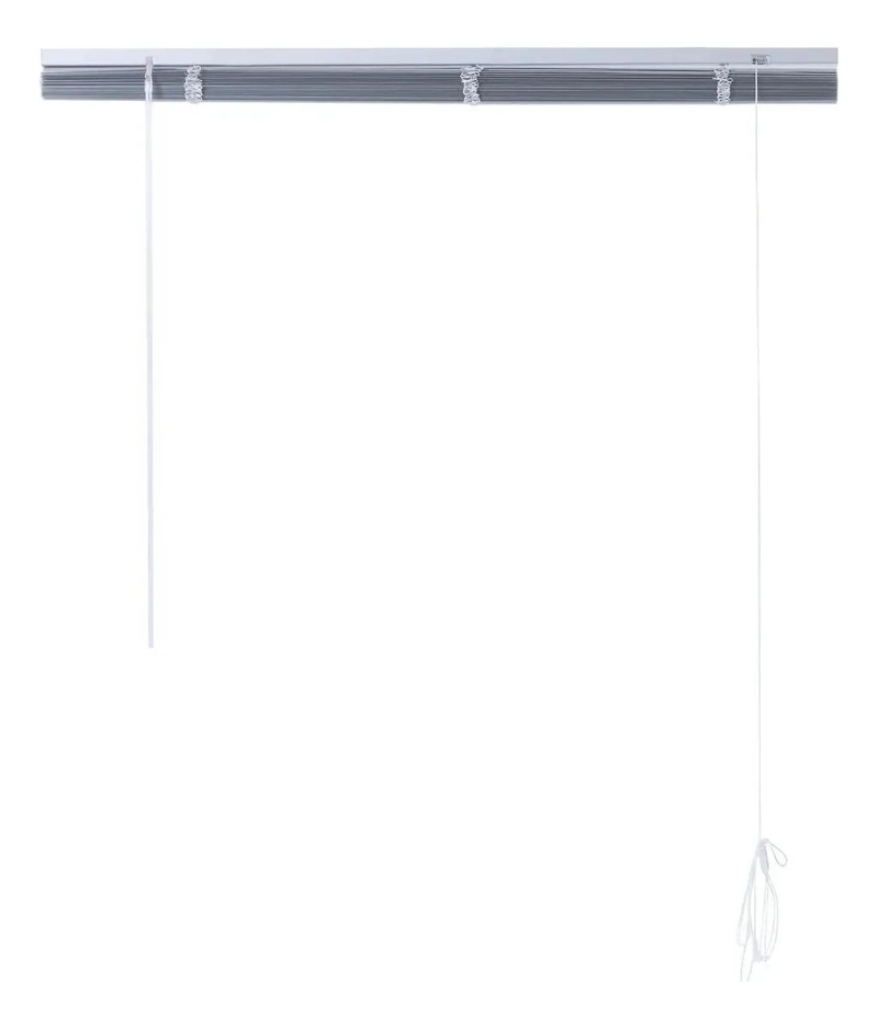 PERSIANA DE ALUMINIO 80 CM X 165 CM COLOR PLATEADO PARA VENTANAS - 3